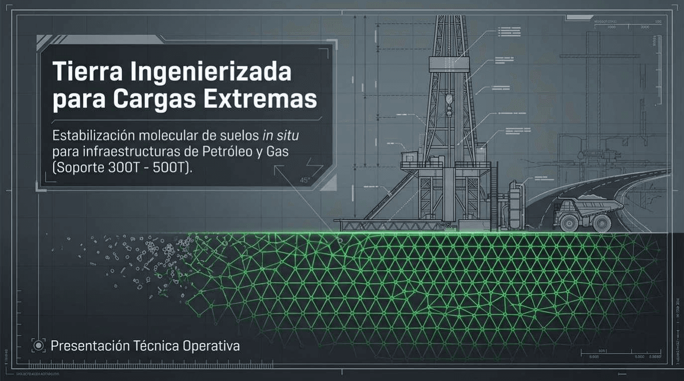 Tierra Ingenierizada para Logística Pesada de Petróleo y Gas